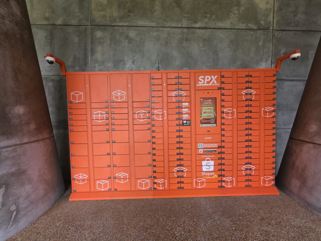 Shopee Collection Point located at the walkway on the North Tower side